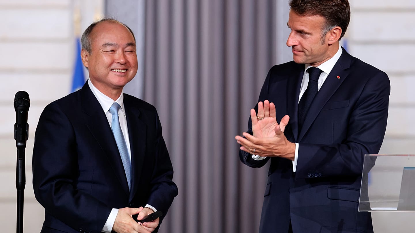 SoftBank s'engage à hauteur de 75 milliards d'euros dans les infrastructures d'IA en France